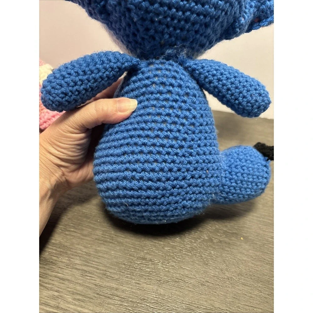 Angel & Stitch -Lilo &‎ Stitch Disney Plush Handmade Crochet Amigurumi 11 Inch